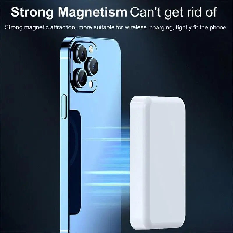 5000Mah Magnetic Wireless Power Bank for Iphone 12-17 Series, Portable Charger Compatible with Magsafe Cases, Back to School Essentials,Back to School,Back to School Haul