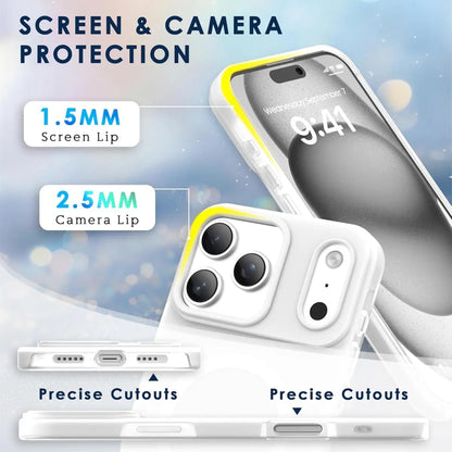 HISTORYOO Case for Iphone 17 Pro Max 16 15 14 plus 13 12 11 Pro Magnetic Magsafe (Pop Socket No Support Only Fit Flat Wireless Charging) Defender 2 in 1 Dual Layer Jelly Soft Matte Clear Silicone Hybrid Candy Color-Blocking PC Shockproof Luxury Back Cover