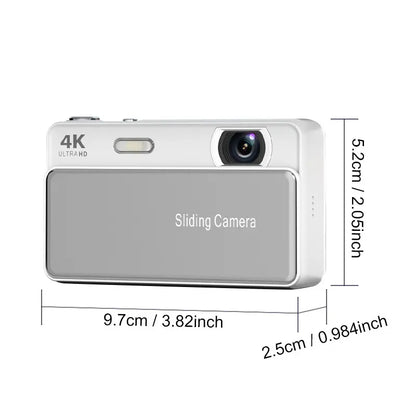 Digital Camera for Teens, Portable Digital Camera, Autofocus Vlogging Camera, Equipped with a Memory Card, 48-Megapixel Compact Point-And-Shoot Digital Camera, Suitable for Beginners, Equipped with 16X Zoom and Image Stabilization